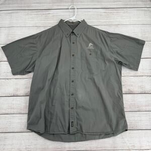Woolrich Fieldstone Ducks Unlimited Short Sleeve Shirt Men's 3XL Green